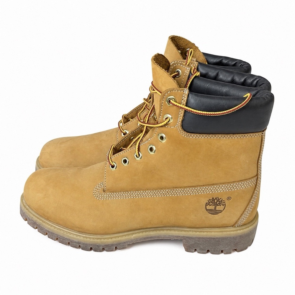 Timberland Premium 6-Inch Waterproof Boots Wheat Nubuck Mens Size 13 10061